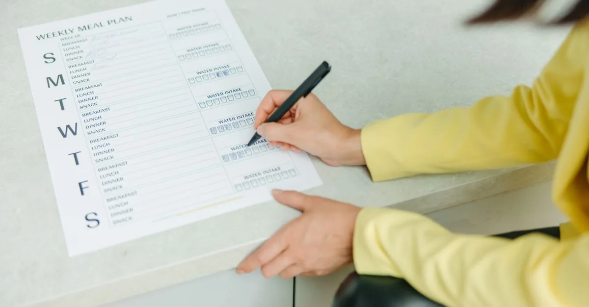 Tabla o calendario de reto de ahorro marcado semana a semana